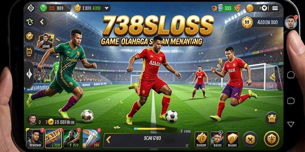 Tampilan aksi seru dari gameplay 738SLOTS yang menampilkan olahraga menegangkan.