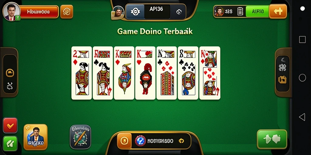 Screenshot game API36 menunjukkan pemain menikmati permainan Domino yang seru.