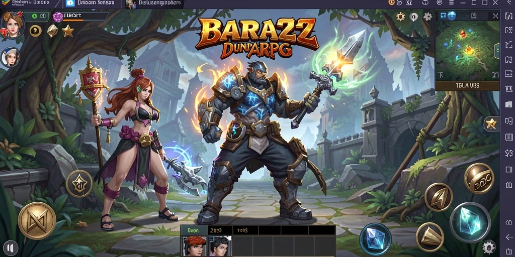 Tangkapan layar dari gameplay seru BARA22 dalam petualangan ARPG.