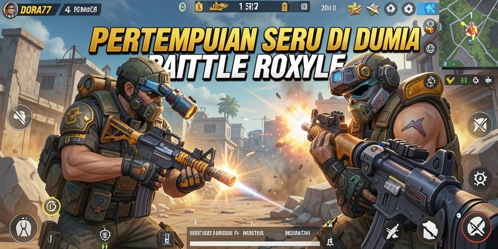 Gameplay DORA77 yang mendebarkan dalam pertempuran Battle Royale.