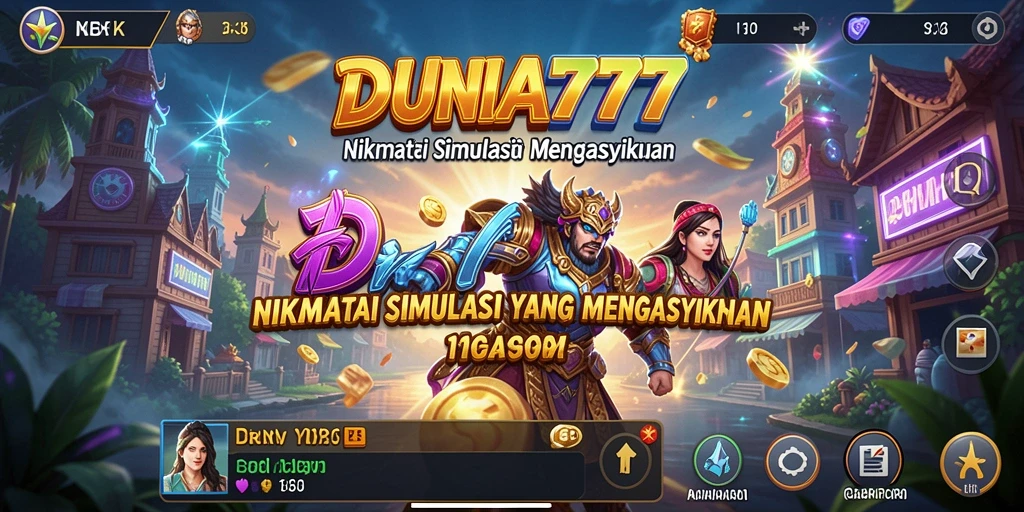 Tampilan gameplay DUNIA777 yang menarik dan interaktif.