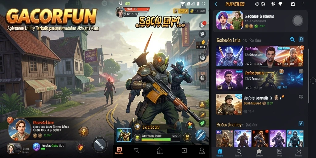Tampilan antarmuka GACORFUN yang intuitif dan menyenangkan.