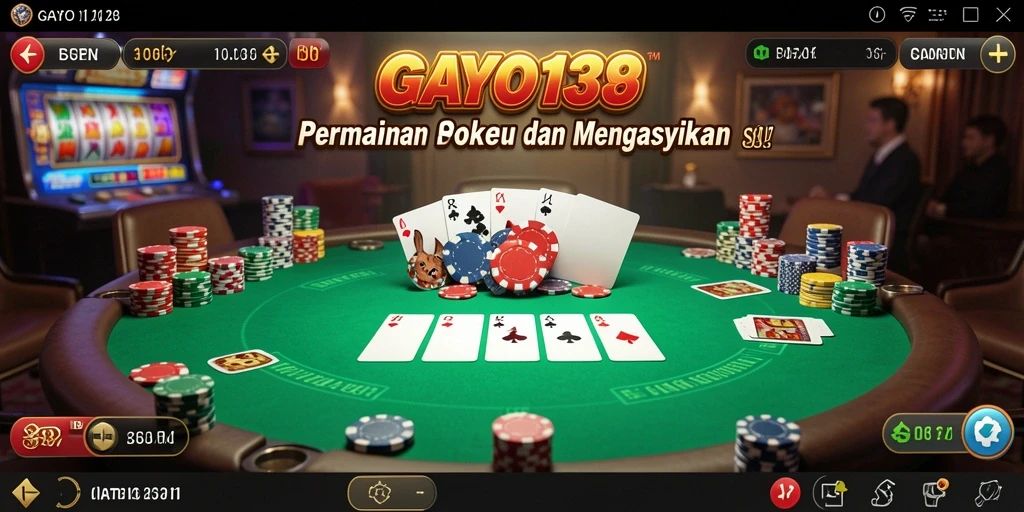 Tampilan menarik dari gameplay Poker di GAYO138.