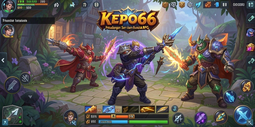 Tangkapan layar dari gameplay KEPO66 menampilkan pertarungan seru.