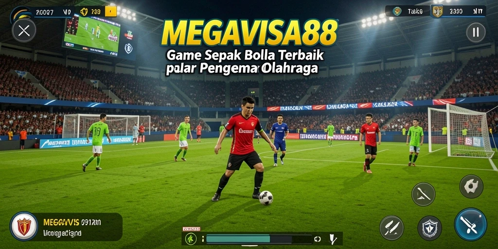 Gameplay seru dalam MEGAVISA88 dengan aksi sepak bola yang realistis.