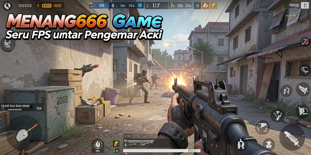 Screenshot MENANG666 menampilkan aksi tembak-menembak mendebarkan.