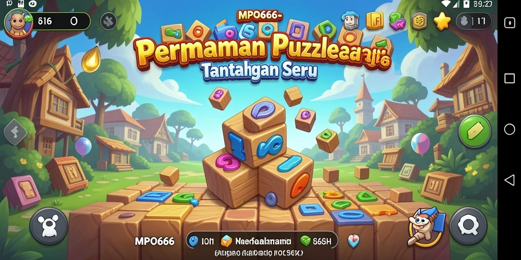 Gameplay MPO666 yang seru dan menantang dengan teka-teki menarik.