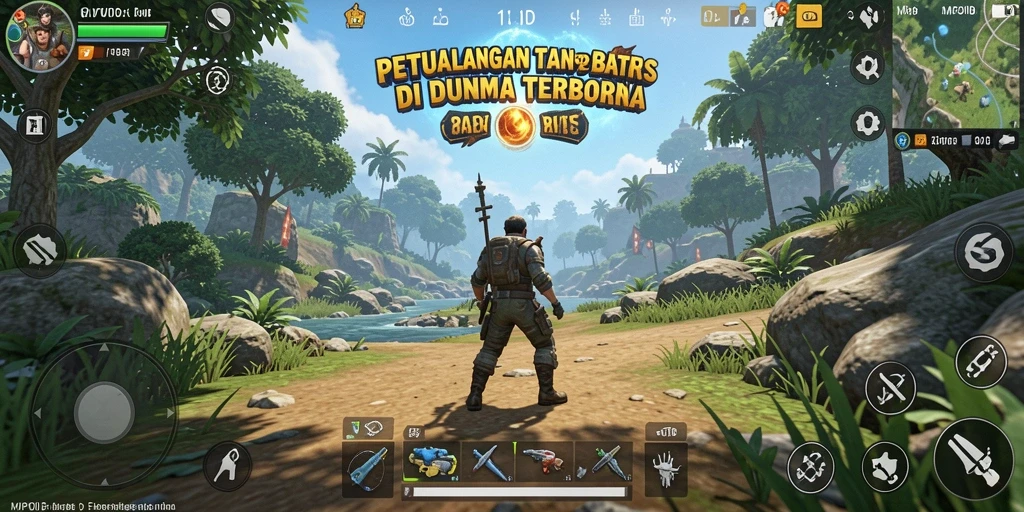 Screenshot MPOID menampilkan petualangan mendebarkan di dunia terbuka.