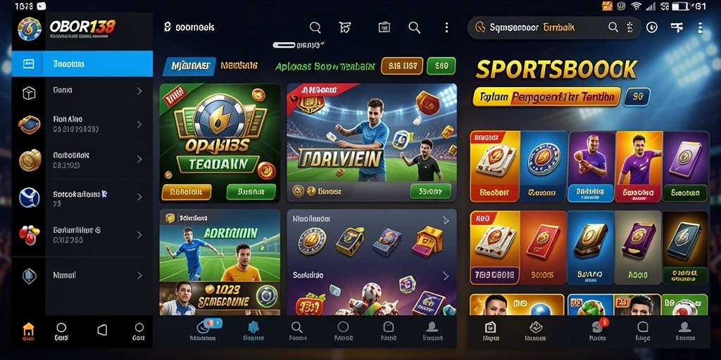 Tampilan antarmuka OBOR138 yang menarik dan mudah digunakan dalam taruhan Sportsbook.