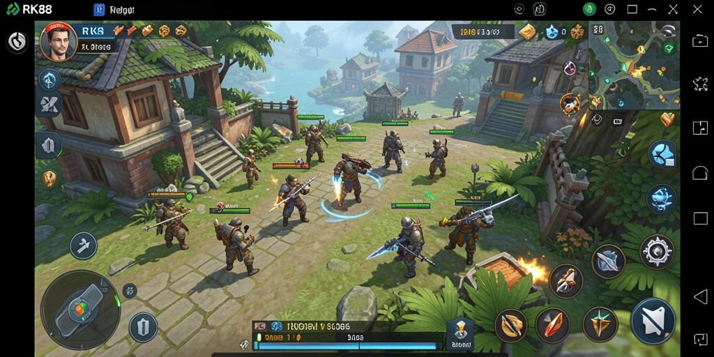 Tangkapan layar menunjukkan intensitas dan strategi gameplay SLG di RK88.