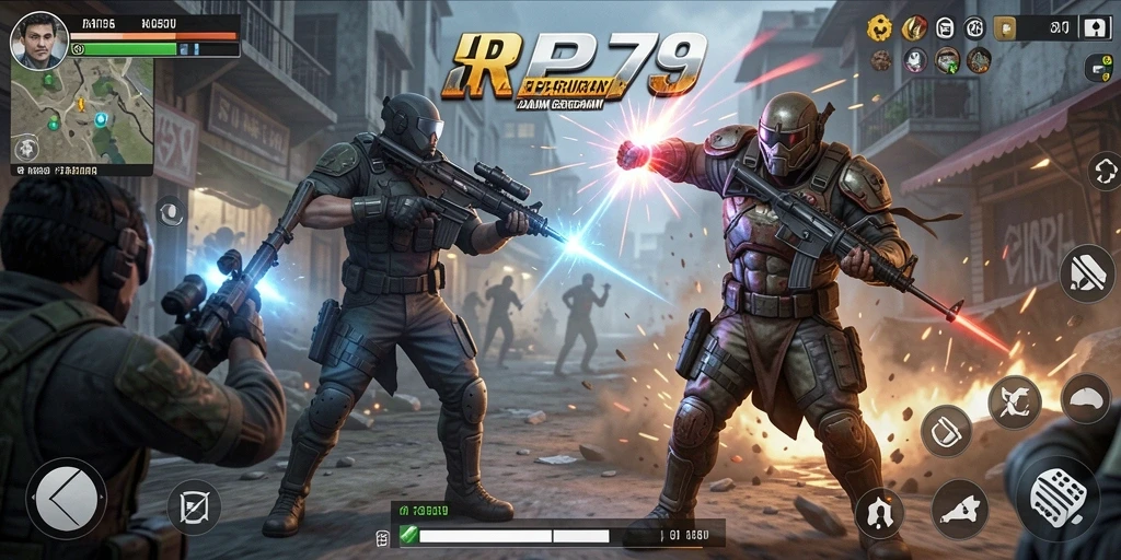 Gameplay mendebarkan dalam RP79, aksi yang cepat dan dinamis.
