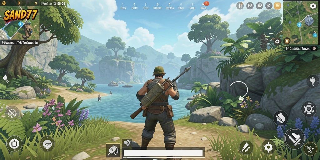 Gameplay SAND77 yang mendebarkan menunjukkan petualangan di dunia terbuka.