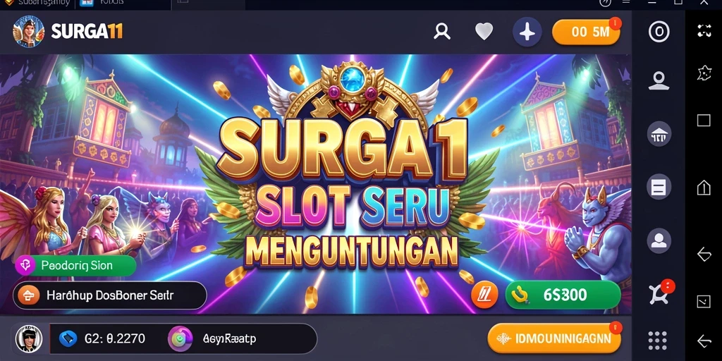 Gameplay menakjubkan dari SURGA11 menampilkan putaran Slot yang seru.