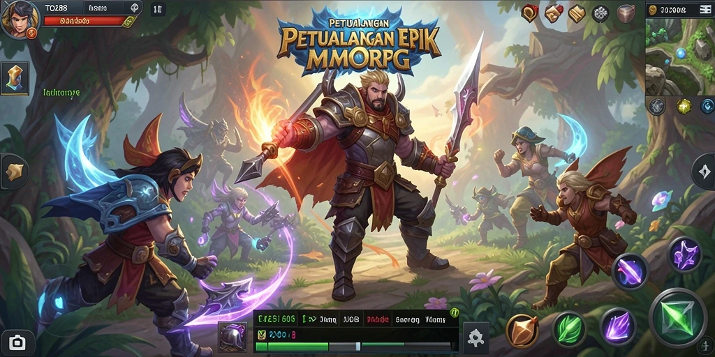 Screenshot TO288 menampilkan aksi seru dalam gameplay MMORPG.