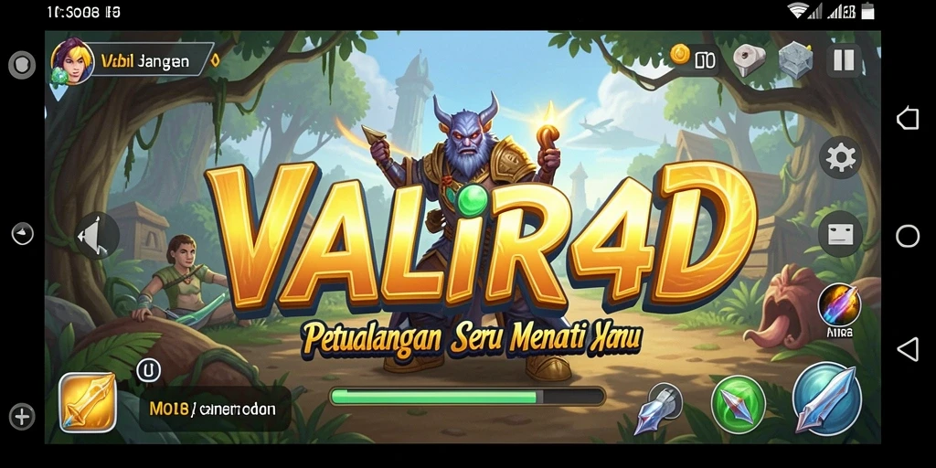 Tampilan gameplay seru dan dinamis di VALIR4D.